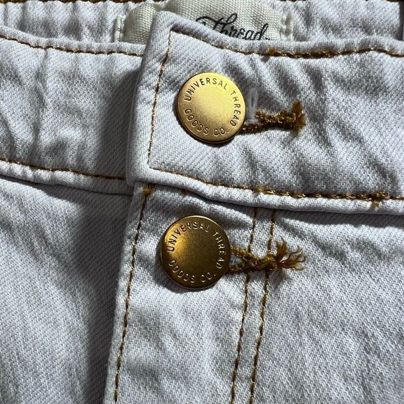 Universal threads vintage midi Jean shorts white size 12/31 - Picture 5 of 16